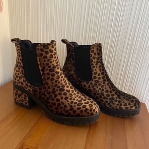 Leopard Print Pull on Boot